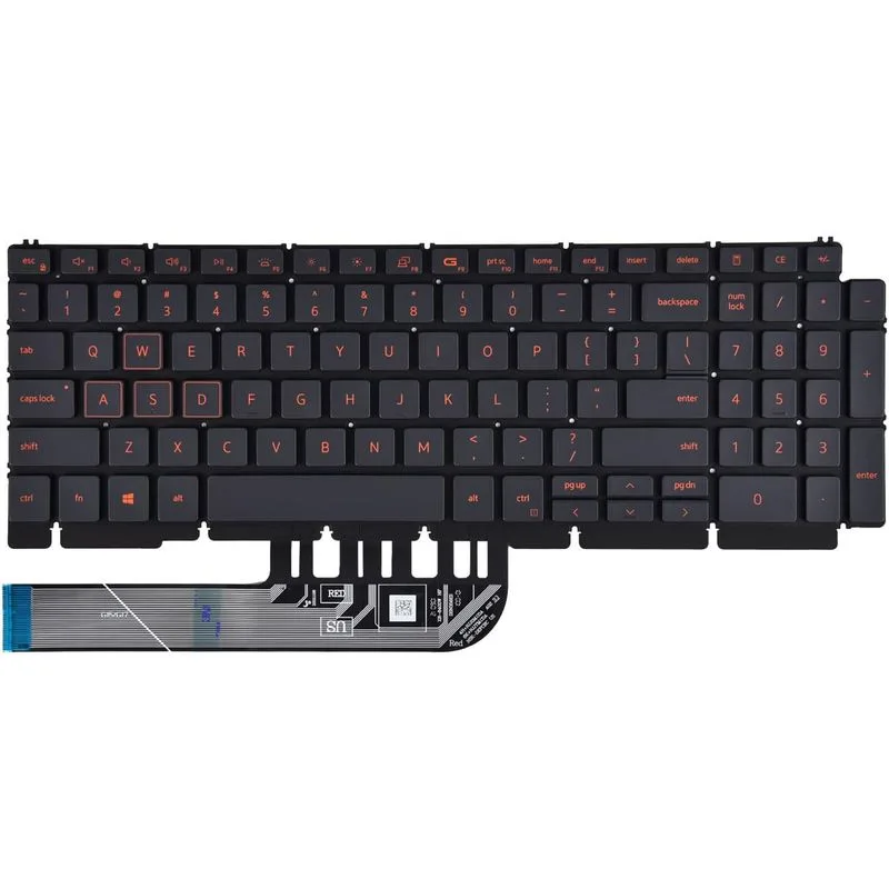 Tastatura za laptop Dell G15 5510 5511 5515 & G15 5530 5520 5521 5525 Series backlight red